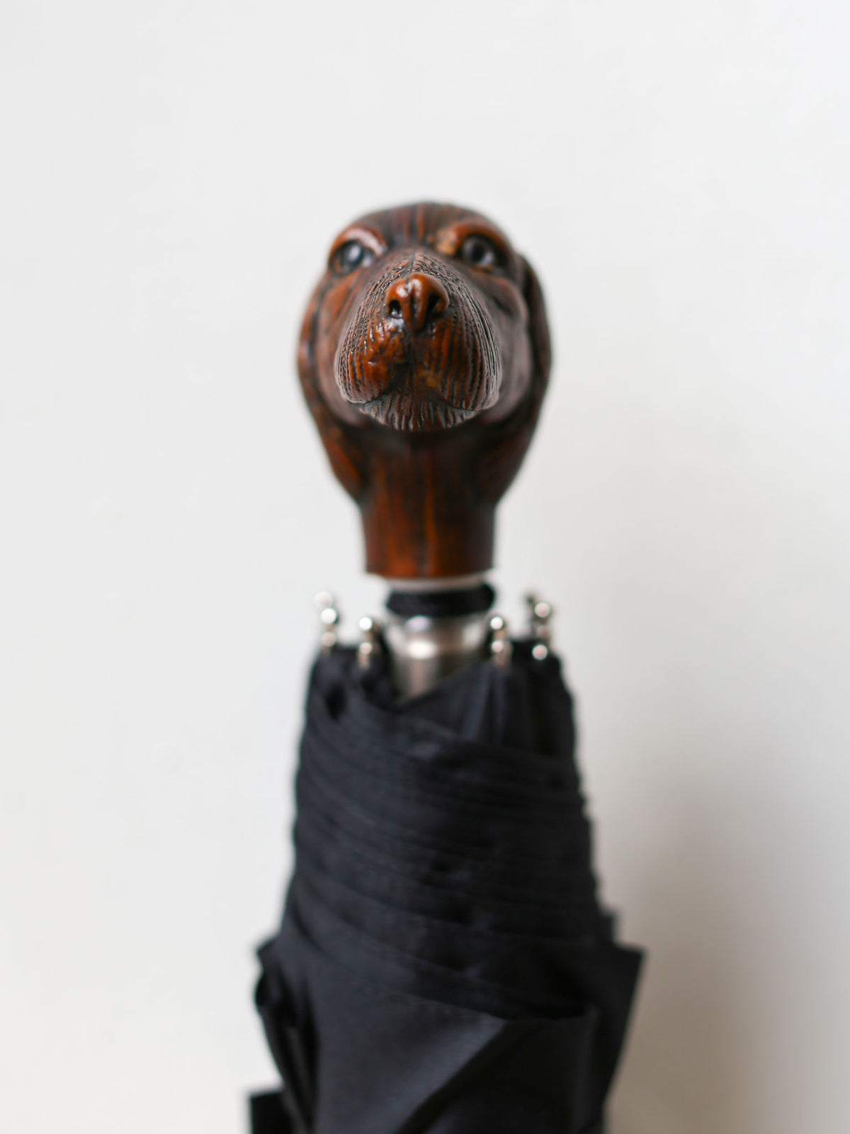 Guy De Jean Compact Umbrella - Black Dog