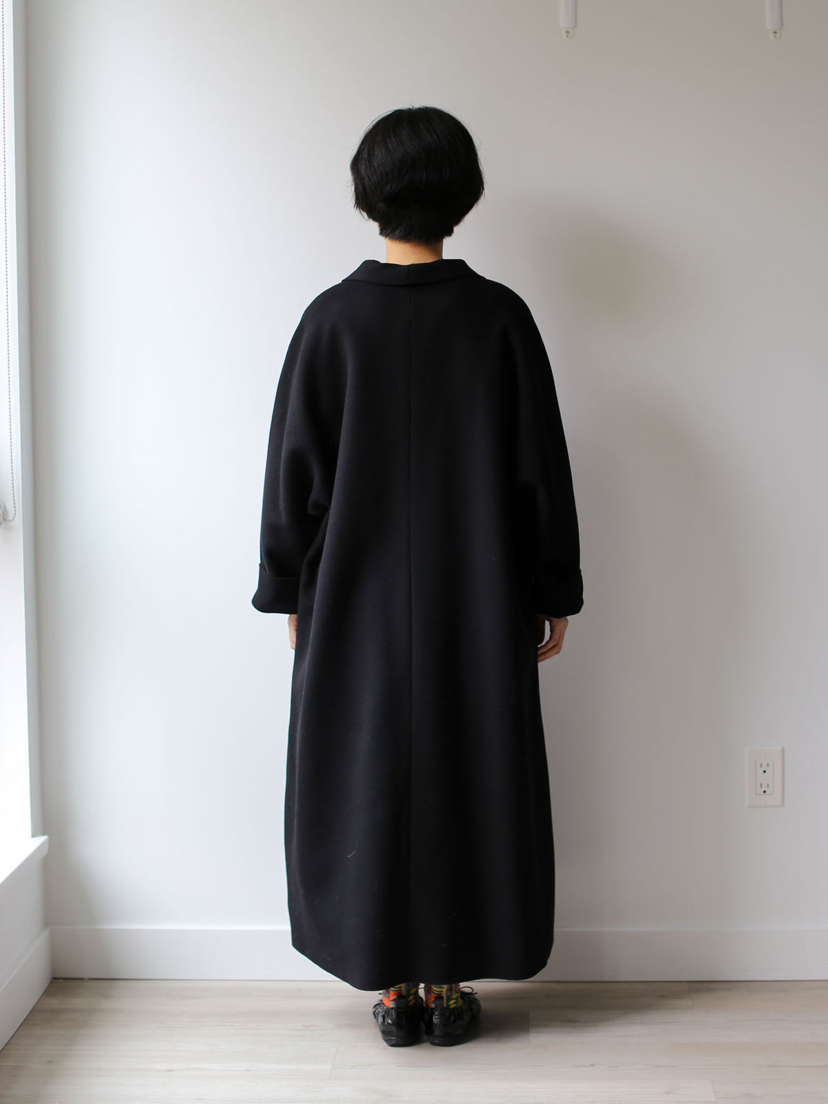 A Punto B Wool Coat - Black