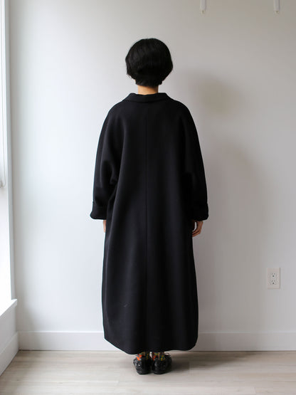 A Punto B Wool Coat - Black