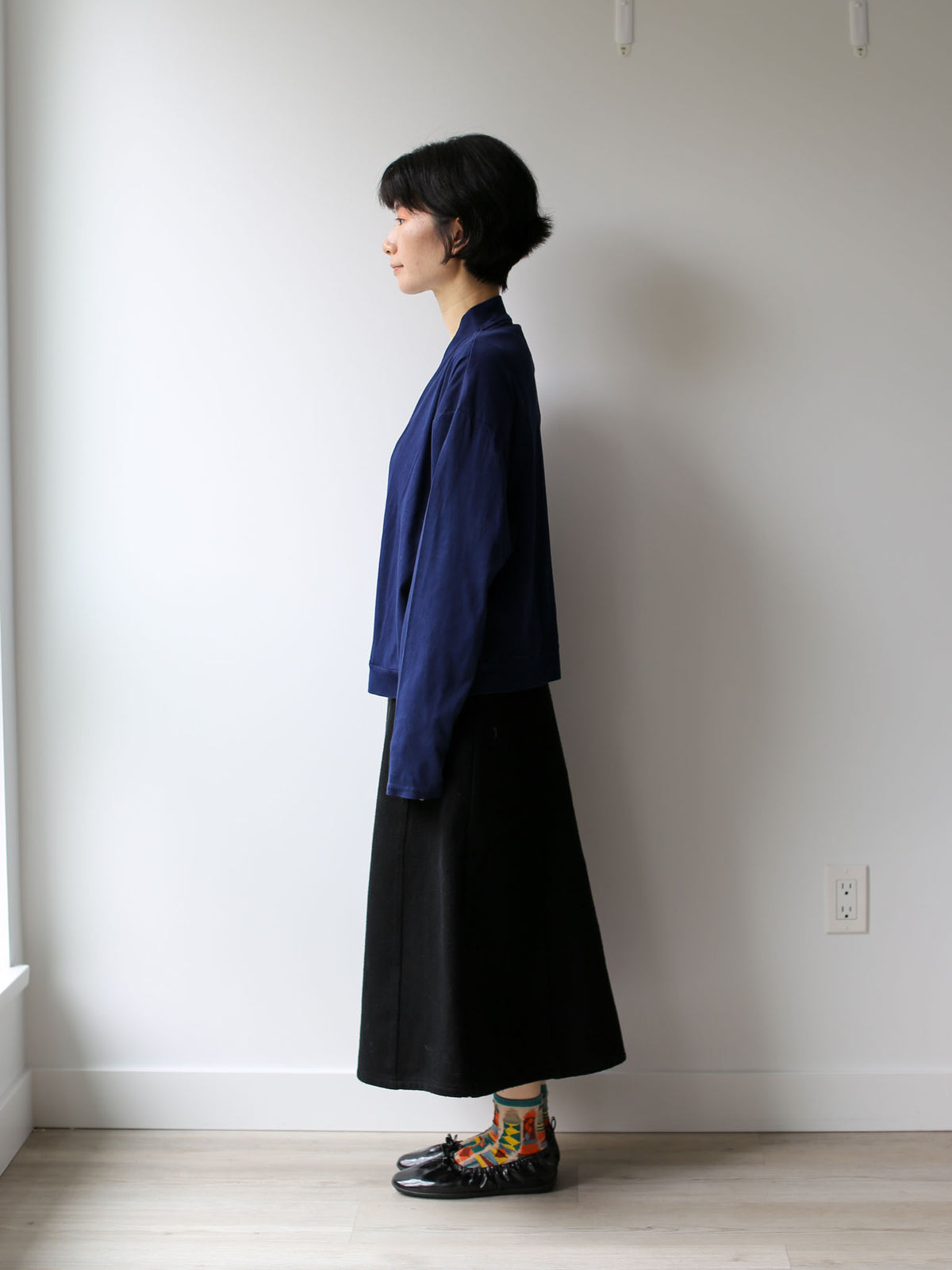 Blue Blue Japan Unisex Knitted Airy Smooth Indigo Haori Cardigan