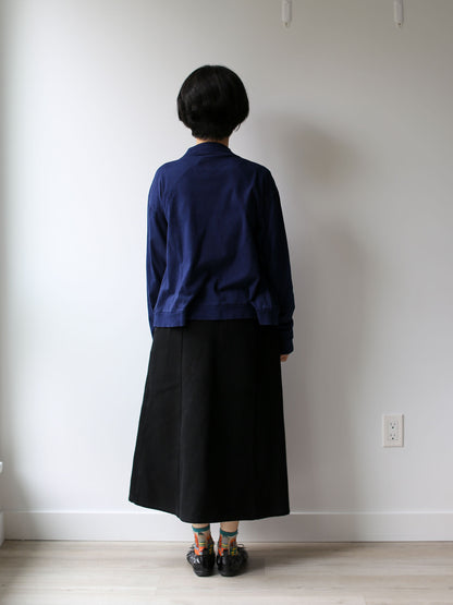 Blue Blue Japan Unisex Knitted Airy Smooth Indigo Haori Cardigan