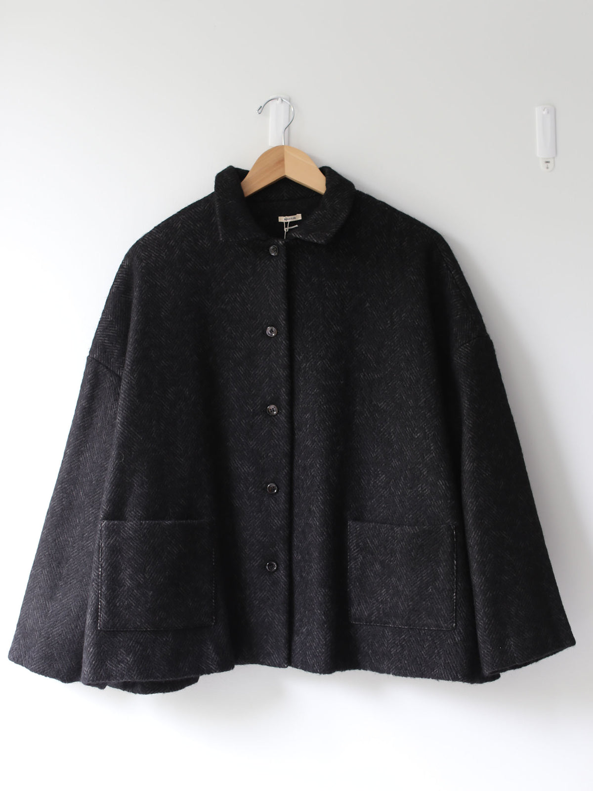 A Punto B Wool Short Coat - Graphite