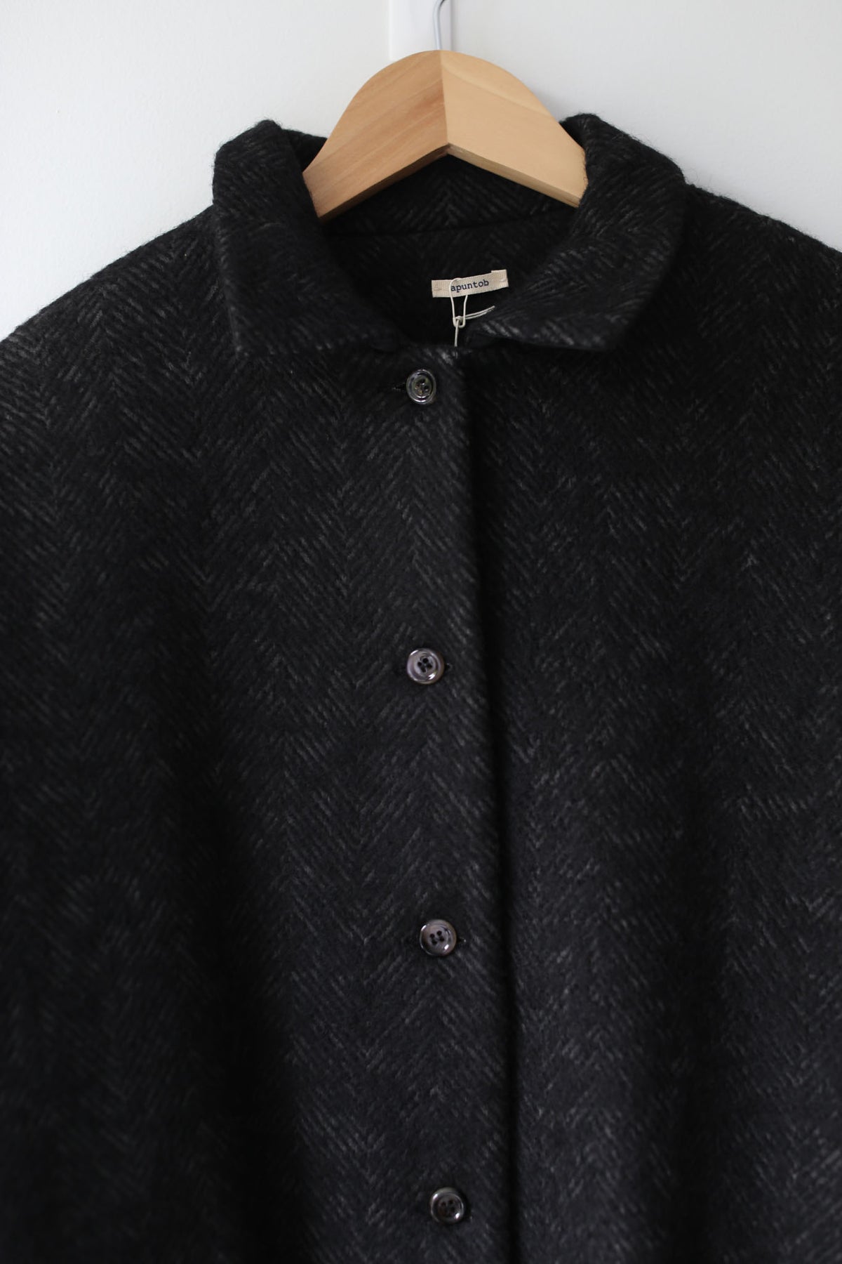 A Punto B Wool Short Coat - Graphite