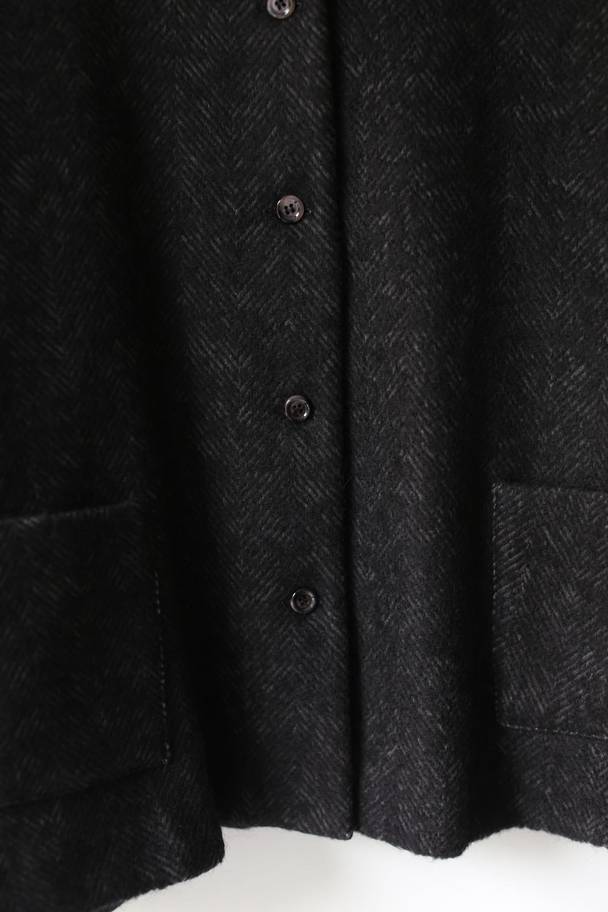A Punto B Wool Short Coat - Graphite
