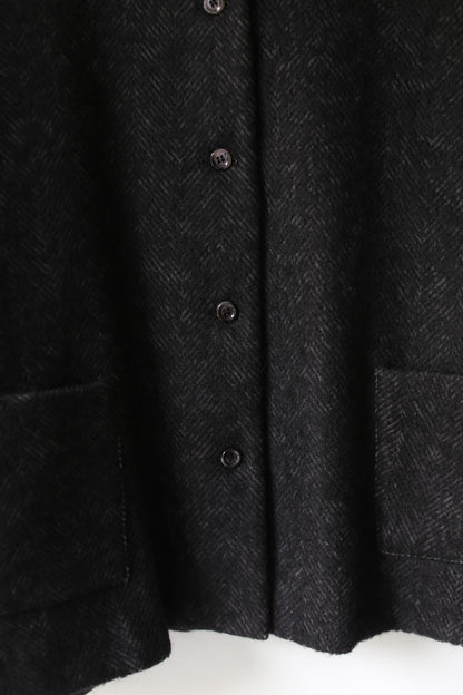 A Punto B Wool Short Coat - Graphite