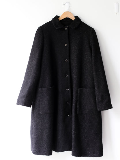A Punto B Wool Long Coat - Graphite