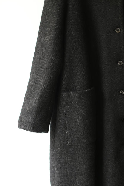 A Punto B Wool Long Coat - Graphite
