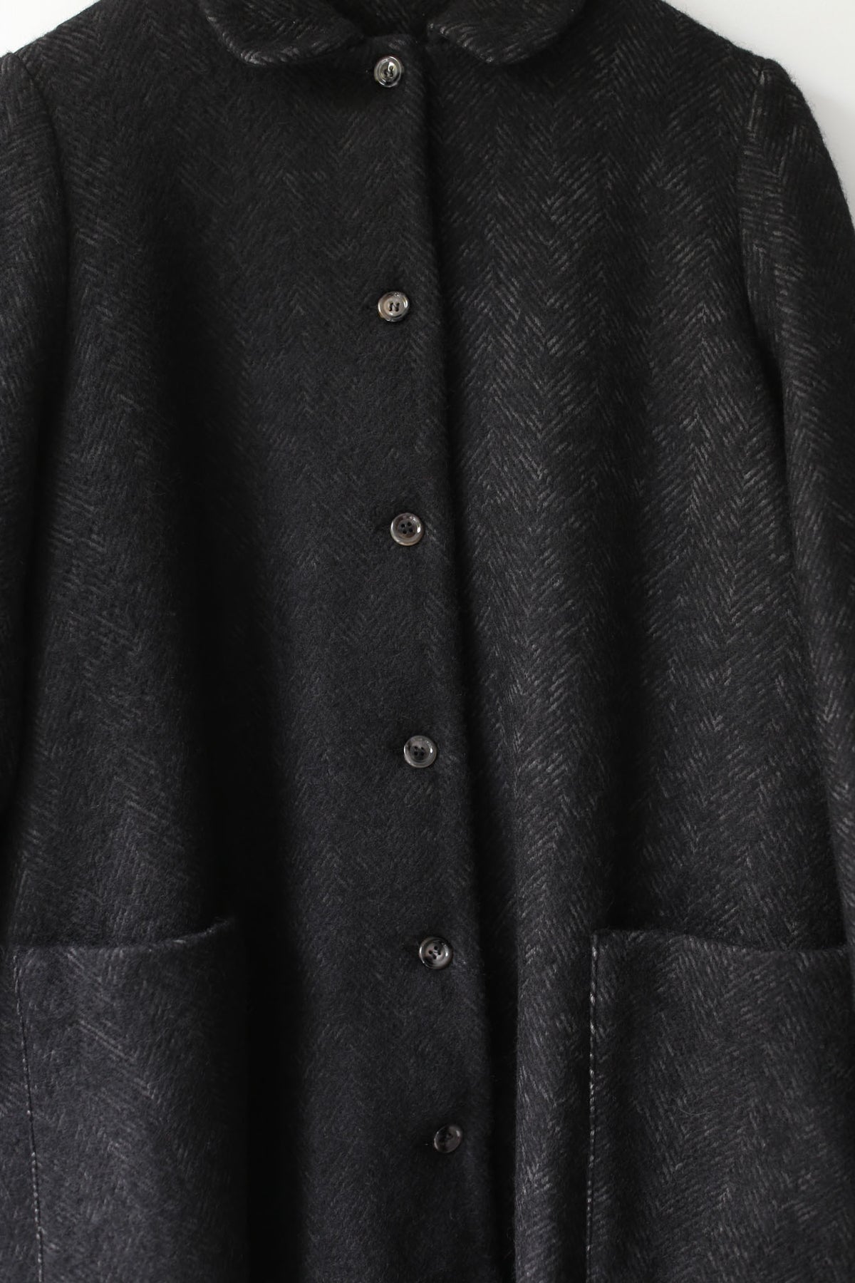 A Punto B Wool Long Coat - Graphite
