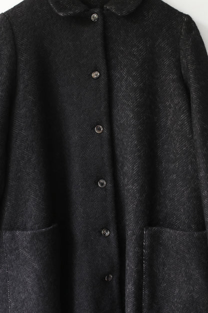 A Punto B Wool Long Coat - Graphite