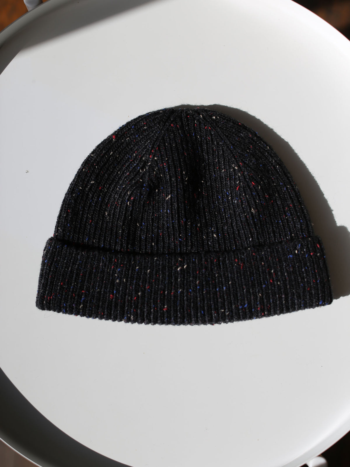 Rototo Cotton Nep Wool Seamless Cap - Charcoal