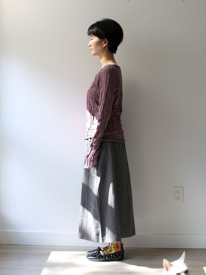 50% off at the check-out: M. & Kyoko Knitted Pullover - Purple