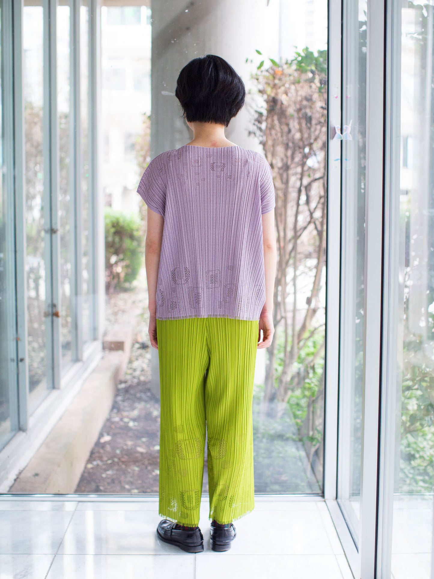 M. & Kyoko Pleated Pullover (1109)- Pink