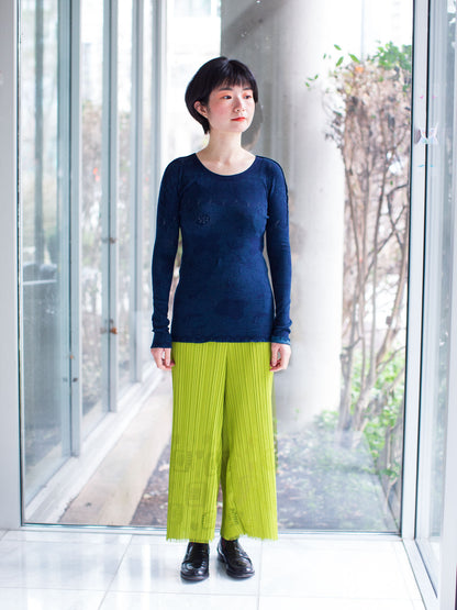 M. & Kyoko Reversible Knitted Pullover - Dark Green/Dark Blue