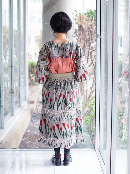 M. & Kyoko Knitted Skirt - Red Tulip