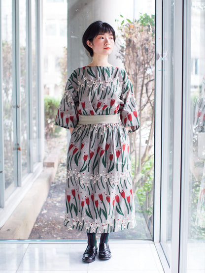 M. & Kyoko Knitted Skirt - Red Tulip