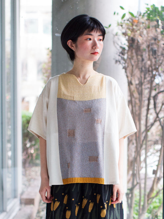Fuga Fuga Two-Tone Knitted Pullover - Ivory