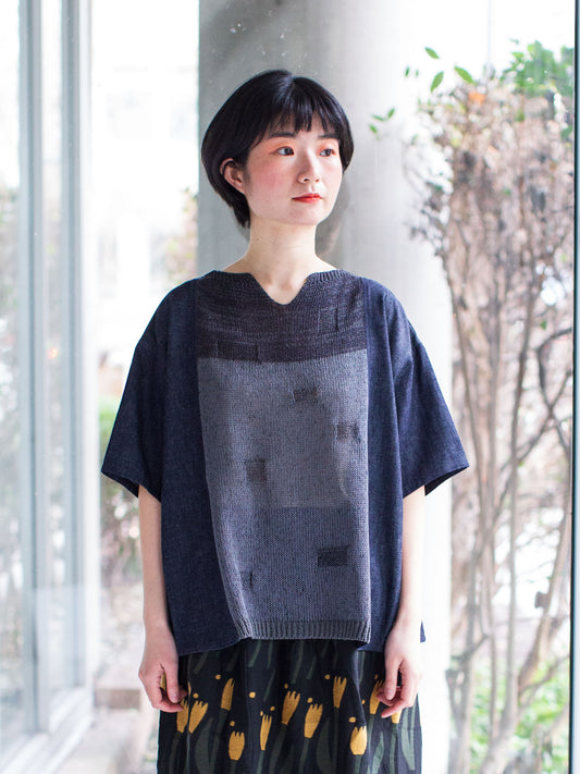 Fuga Fuga Two-Tone Knitted Pullover - Black