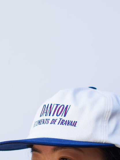 Danton Cotton Twill Trucker Cap - Ivory x Navy