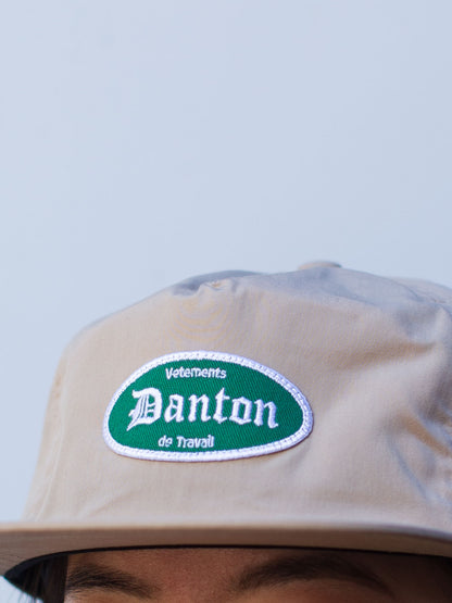 Danton 6-Panel Flat Brim Baseball Cap - Light Beige