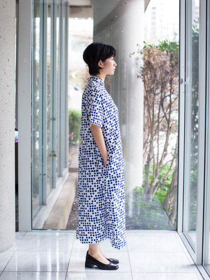Hannoh Wessel Dress Print Reana (Blue Dots)