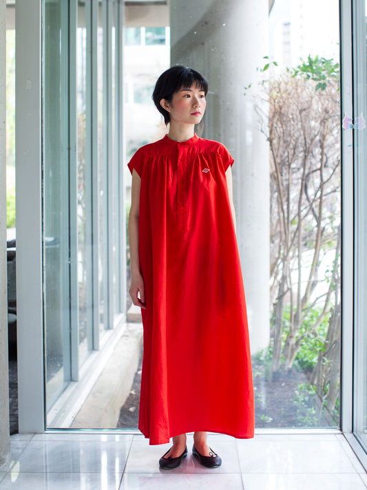 Danton Sleeveless Shirt Dress - Red
