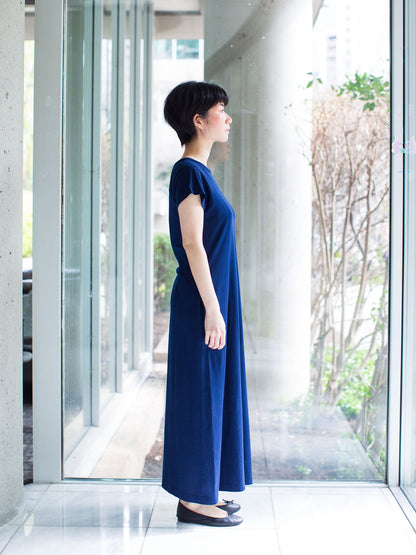 Blue Blue Japan Indigo Hand-dyed Flare Dress
