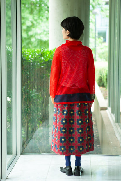 M. & Kyoko Mohair Knitted Pullover - Red