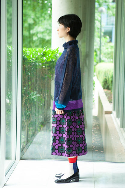 M. & Kyoko Mohair Knitted Pullover - Navy