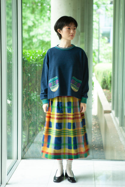 M. & Kyoko Knitted Pullover - Dark Blue