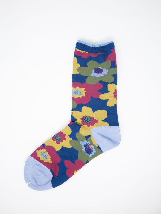 M. & Kyoko Cotton Socks - Dark Blue (1514)