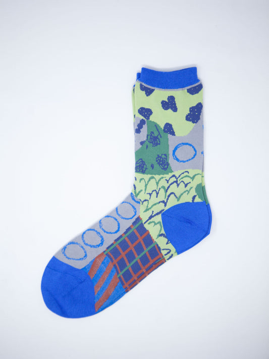 Fuga Fuga Cotton Socks - Blue (7488)