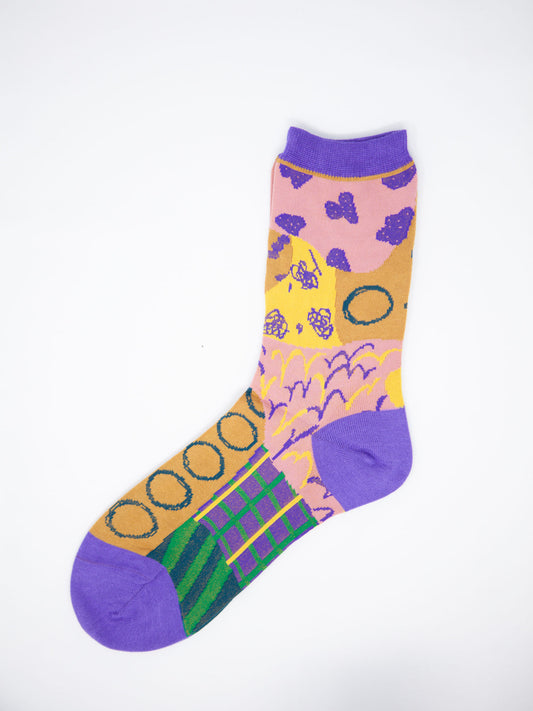 Fuga Fuga Cotton Socks - Purple (7488)