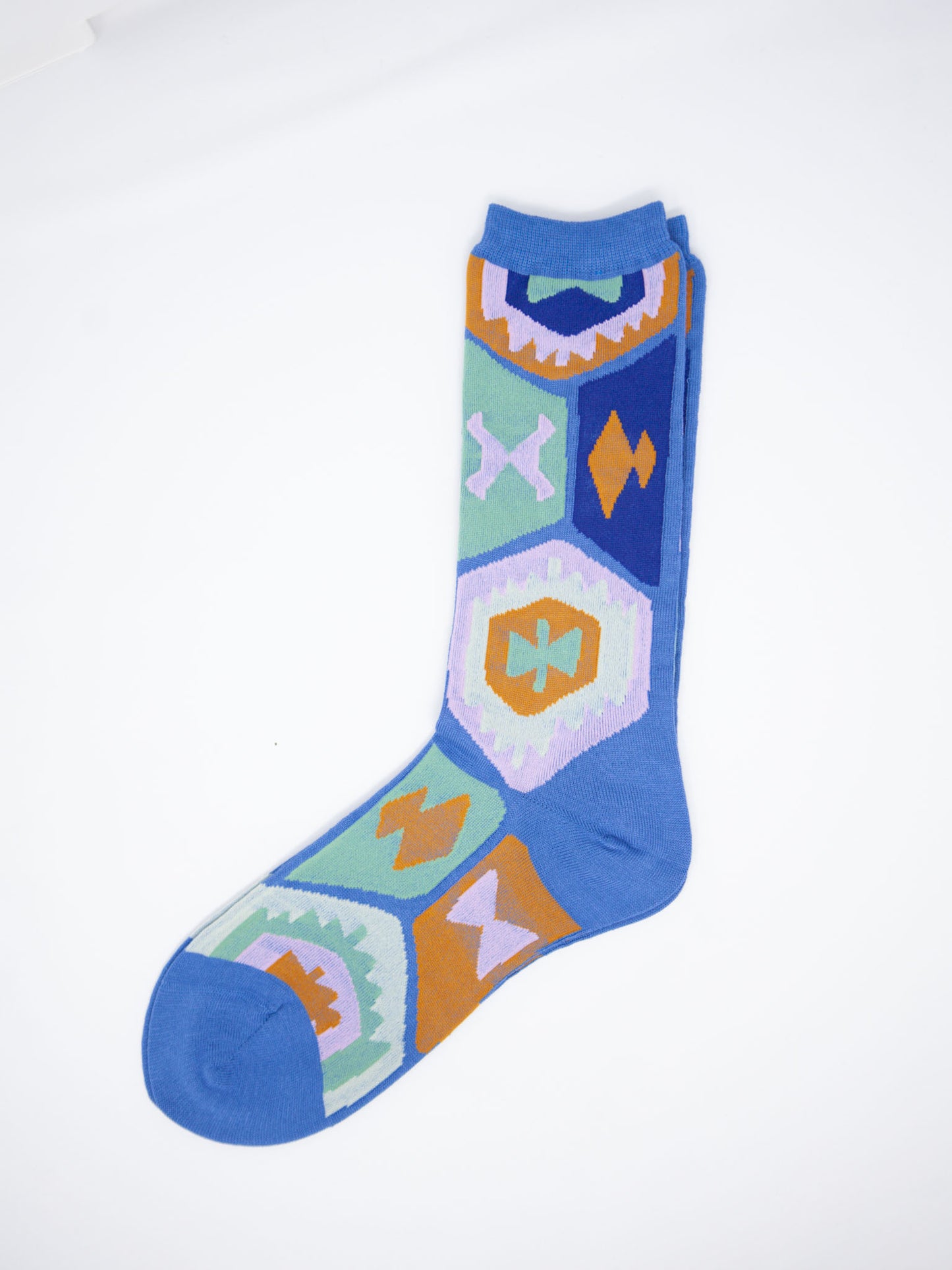 M. & Kyoko Cotton Socks - Blue (1513)