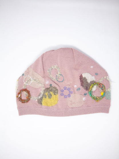 M. & Kyoko Winter Knitted Cap - Pink (BDA01421WA)