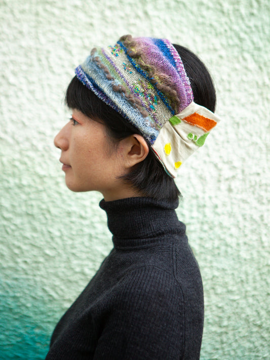 M. & Kyoko Headband - Blue/Grey