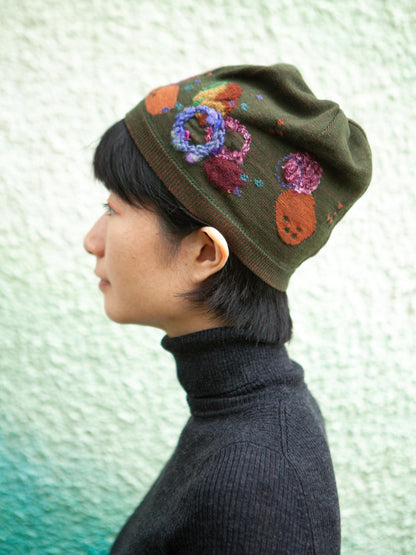 M. & Kyoko Winter Knitted Cap - Khaki (BDA01421WA)