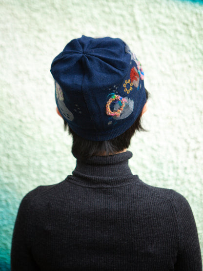 M. & Kyoko Winter Knitted Cap - Navy (BDA01421WA)