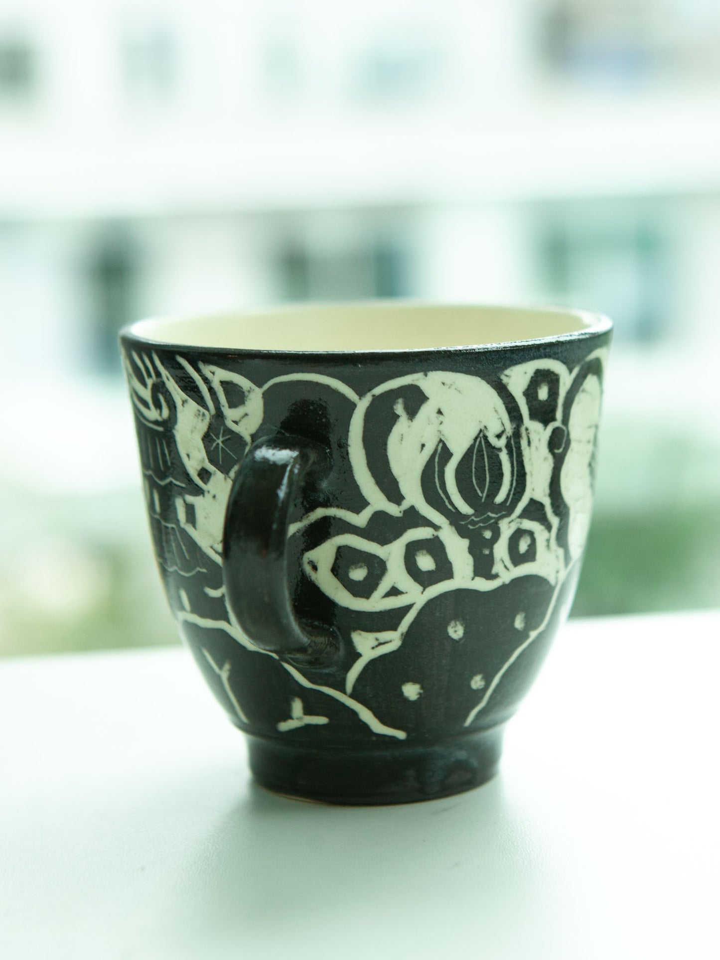 [No. 3] Bird & Mount. Fuji Mug by Misao Yajima 矢島操