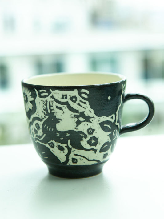 [No. 9 ] Deer Mug by Misao Yajima 矢島操