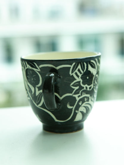 [No. 3] Cat Mug by Misao Yajima 矢島操