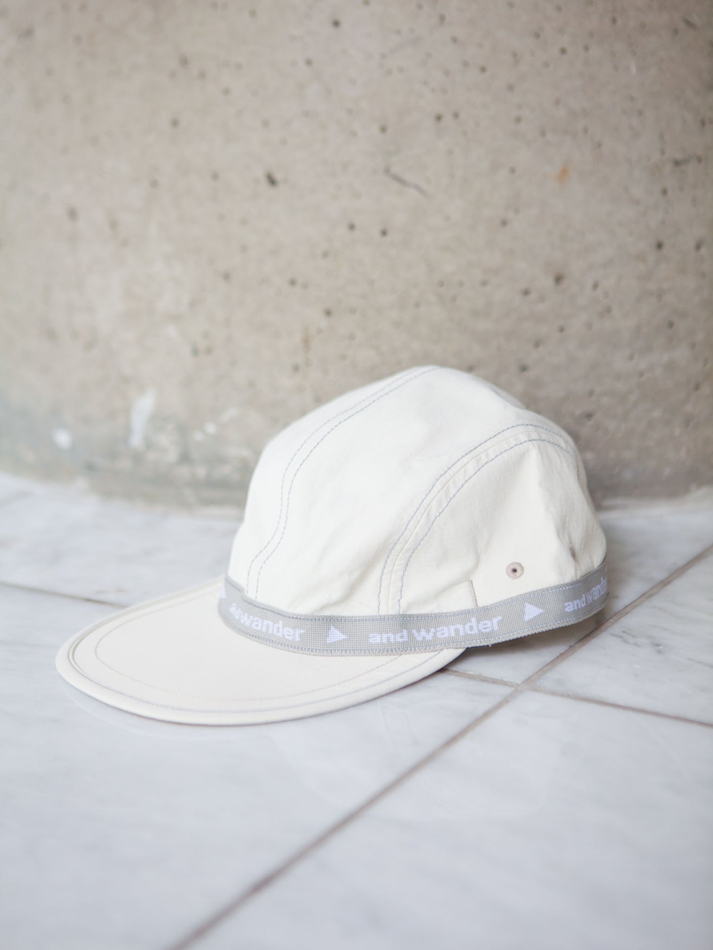 And Wander Tape Cap - White