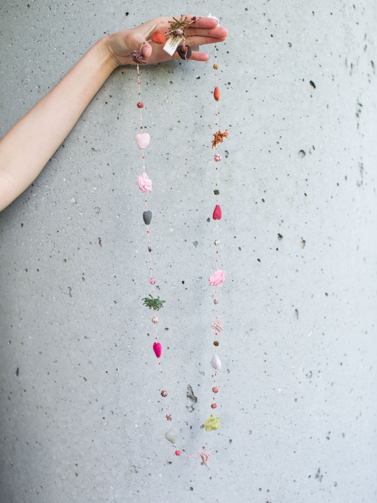 Sophie Digard Handmade Branches Necklace - Old Rose