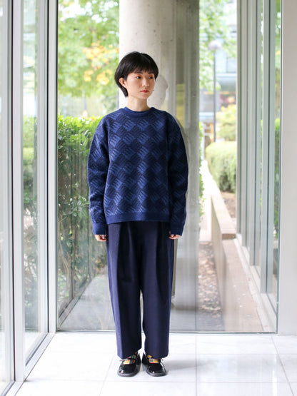 [40% off] Blue Blue Japan Alpaca/Wool "Wind Wave" Crewneck Pullover