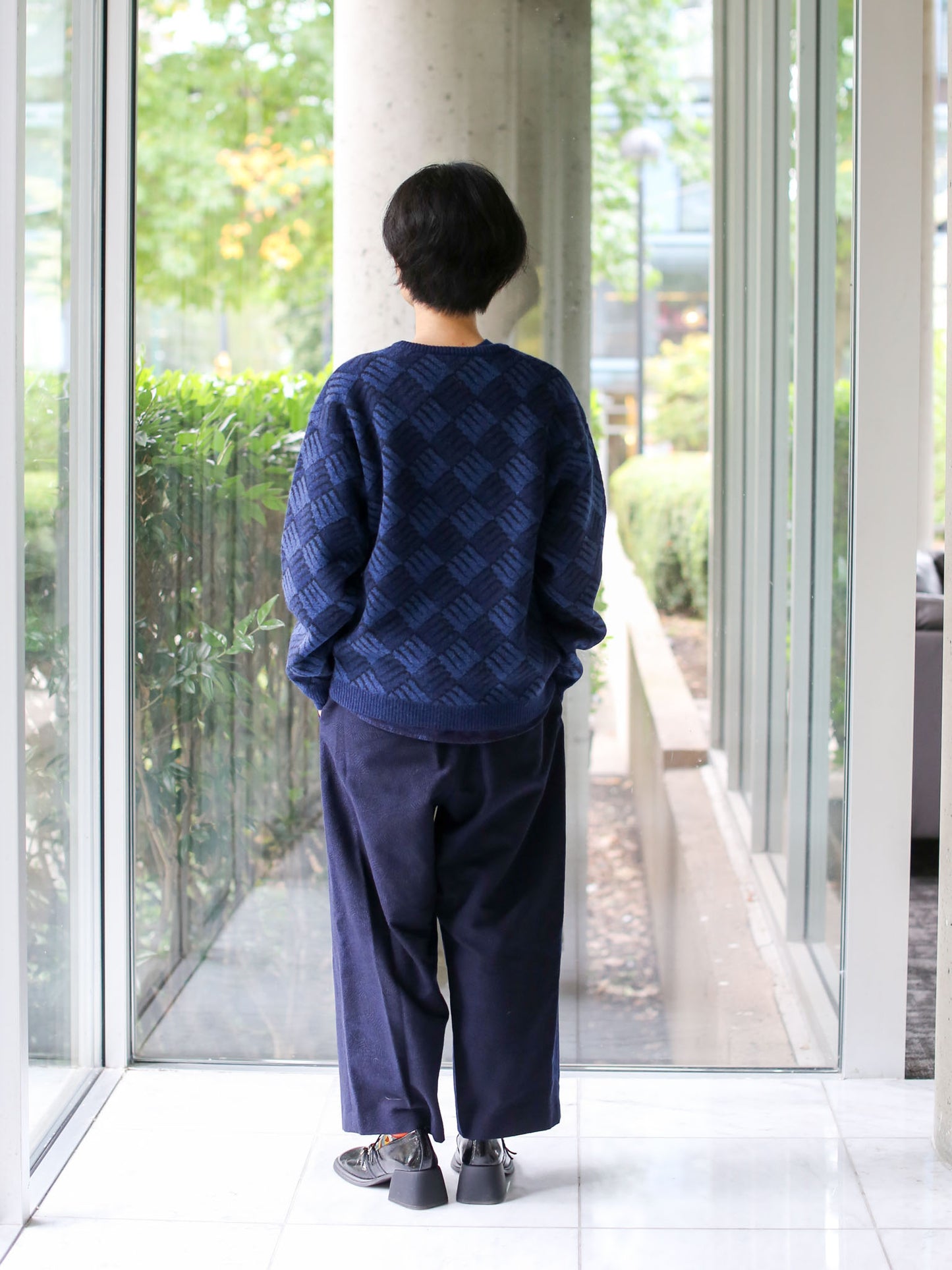 [40% off] Blue Blue Japan Alpaca/Wool "Wind Wave" Crewneck Pullover