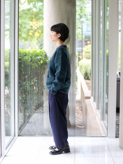 Blue Blue Japan Unisex "Wind Flow" V-neck Cardigan