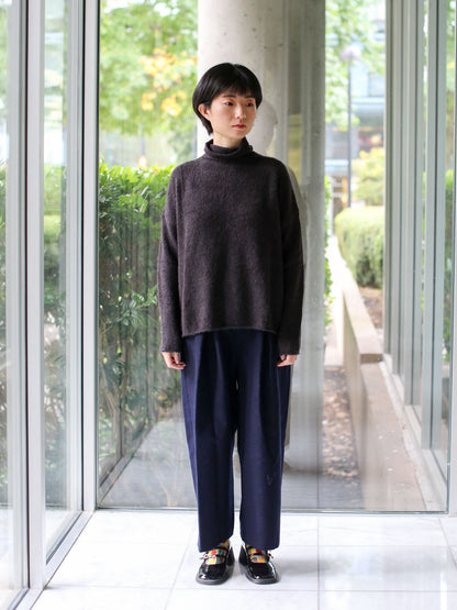 evam eva Alpaca Lily Turtleneck - Sumi (E243K156)