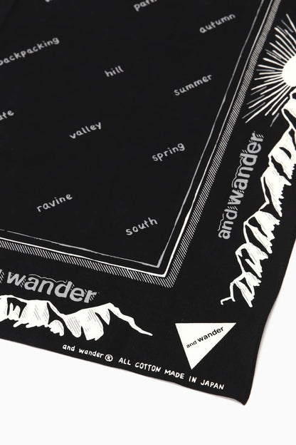 And Wander Reflective Words Bandana - 3 Colours