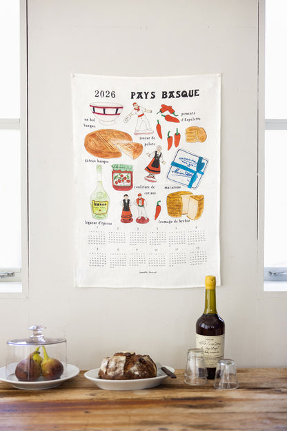 Fog Linen Work 2026 Linen Calendar - Souvenir Baskque