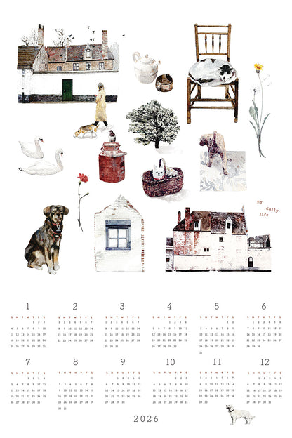 Fog Linen Work 2026 Linen Calendar - My Daily Life