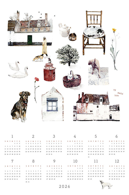 Fog Linen Work 2026 Linen Calendar - My Daily Life